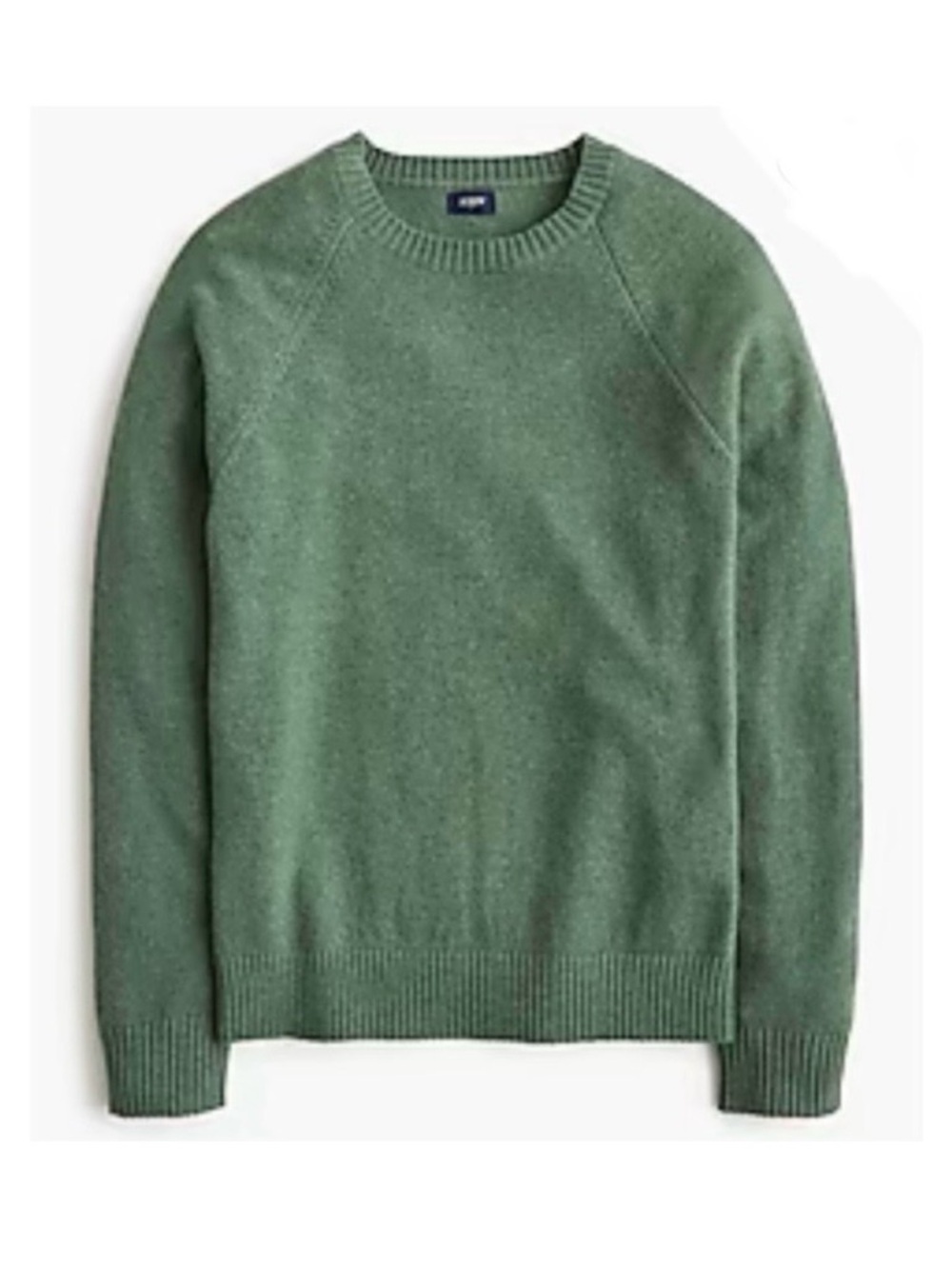 J.Crew Men’s Crewneck Sweater - Size M, Soft Green Wool Blend Knit - NWT